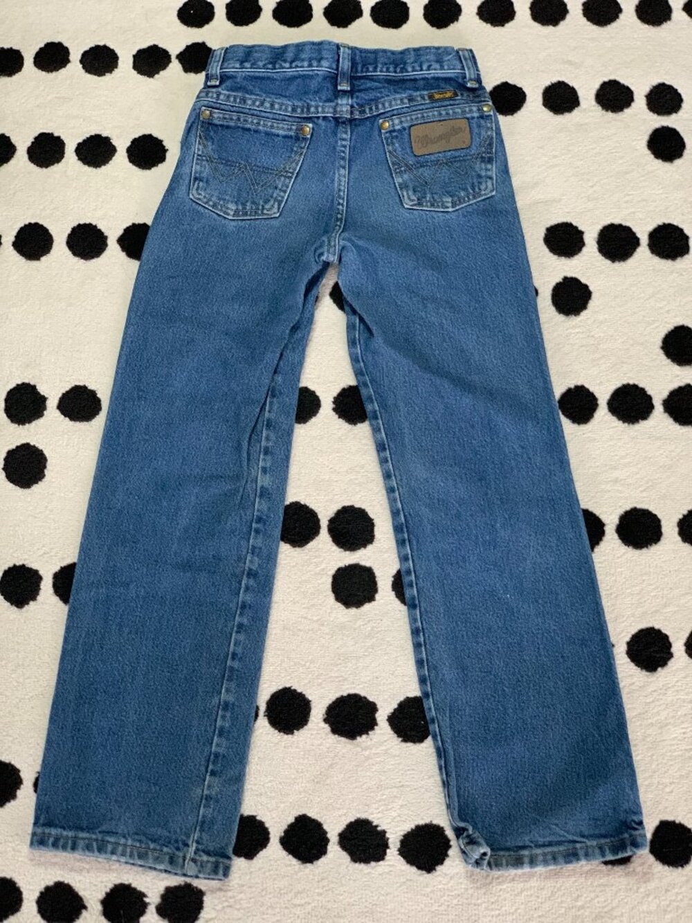 Wrangler George Strait Cowboy Cut Western Jeans Boys 11 Faded Denim Rodeo Ranch